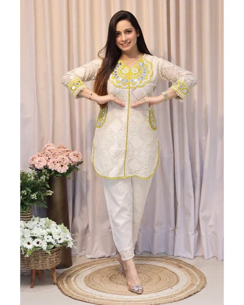 💃cotton shiffle Cord Set