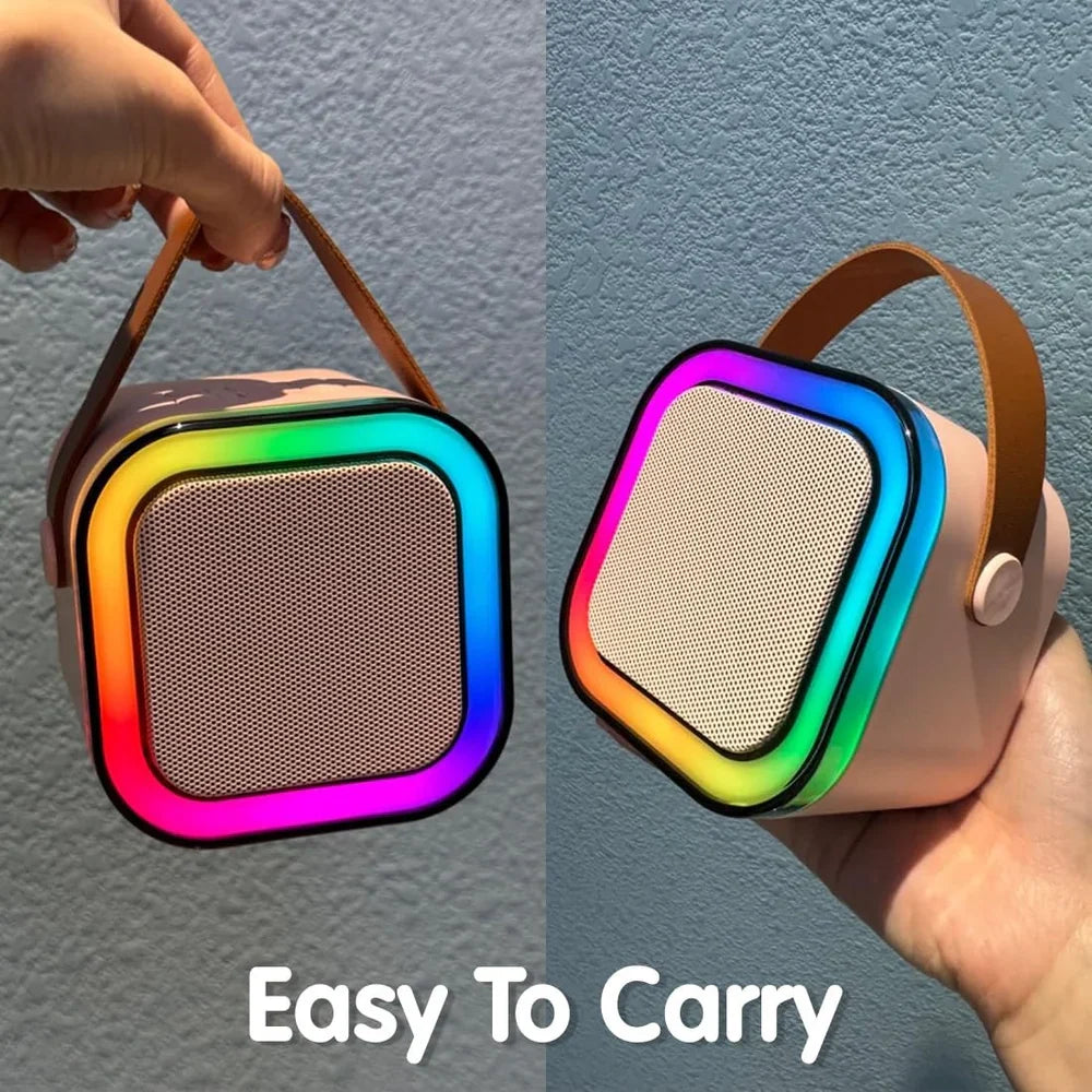 Mini Karaoke Machine for Kids Adults | Portable Bluetooth Karaoke Speaker with Mic for Kids Teens Adults, Ideal Gifts for Girls Boys Birthday Holiday Home Party